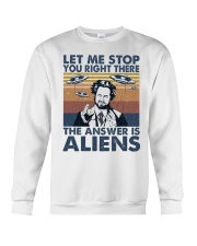 The Answer Is Aliens Crewneck Sweatshirt tile