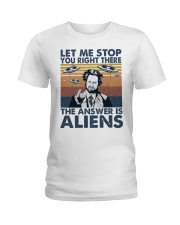 The Answer Is Aliens Ladies T-Shirt tile