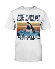 How People Get Eaten By Sharks Classic T-Shirt thumbnail