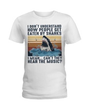 How People Get Eaten By Sharks Ladies T-Shirt thumbnail
