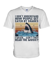 How People Get Eaten By Sharks V-Neck T-Shirt thumbnail