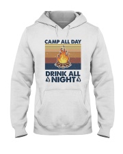 Camp All Day Drink All Night Hooded Sweatshirt front