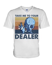 Take Me To Your Dealer V-Neck T-Shirt thumbnail