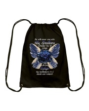 He Will Cover You With His Feathers Drawstring Bag thumbnail