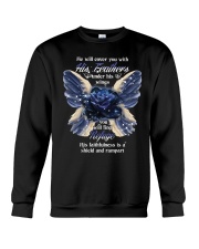 He Will Cover You With His Feathers Crewneck Sweatshirt thumbnail