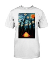 Camping Starry Night Art Poster Classic T-Shirt thumbnail