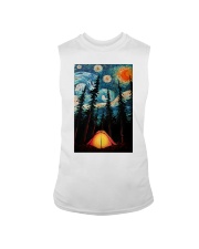 Camping Starry Night Art Poster Sleeveless Tee thumbnail