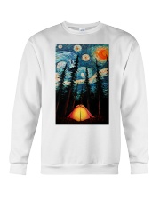 Camping Starry Night Art Poster Crewneck Sweatshirt thumbnail