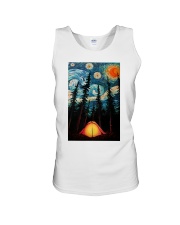 Camping Starry Night Art Poster Unisex Tank thumbnail