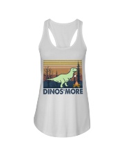 Dinosmore Funny Camping Shirt Ladies Flowy Tank thumbnail