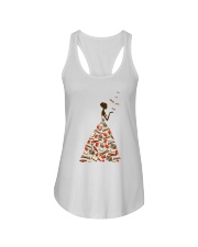 A Girl Loves Books Ladies Flowy Tank tile