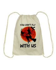 You Cant Fly With Us Drawstring Bag thumbnail