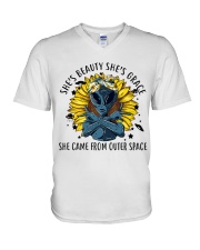 She Is Beauty V-Neck T-Shirt thumbnail
