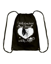 Half Of My Heart Is In Heaven Drawstring Bag thumbnail
