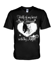 Half Of My Heart Is In Heaven V-Neck T-Shirt thumbnail