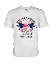 Im Not A Widow V-Neck T-Shirt thumbnail