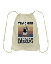 Teacher Shark Drawstring Bag thumbnail