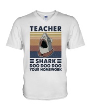 Teacher Shark V-Neck T-Shirt thumbnail