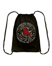 My Mind Still Talk Drawstring Bag thumbnail