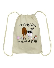 We Treat Them Drawstring Bag tile