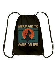 Mermaid To Mer Wife Drawstring Bag thumbnail