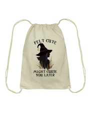 Witch Felt Cute Drawstring Bag thumbnail
