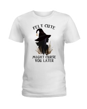 Witch Felt Cute Ladies T-Shirt thumbnail