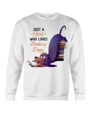 Just A Girl Who Loves Books Crewneck Sweatshirt thumbnail