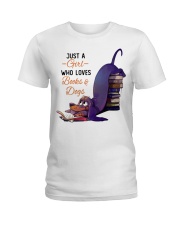 Just A Girl Who Loves Books Ladies T-Shirt thumbnail