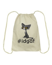 Cat IDGAF Drawstring Bag thumbnail