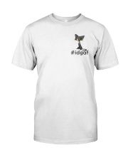 Cat IDGAF Classic T-Shirt front