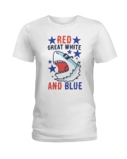 Red Great White And Blue Ladies T-Shirt thumbnail