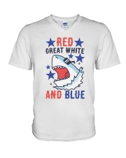 Red Great White And Blue V-Neck T-Shirt thumbnail