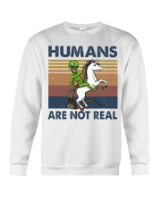Humans Are Not Real Crewneck Sweatshirt thumbnail