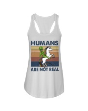 Humans Are Not Real Ladies Flowy Tank thumbnail