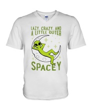 Lazy Crazy V-Neck T-Shirt thumbnail