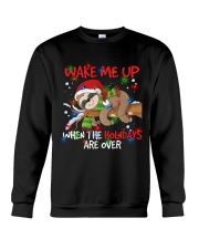 Wake Me Up Lazy Sloth Crewneck Sweatshirt thumbnail