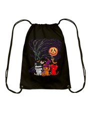 Halloween Cat Drawstring Bag thumbnail