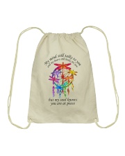 My Mind Talk To You Drawstring Bag thumbnail