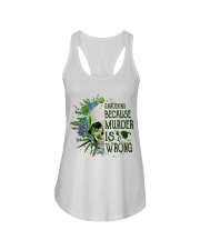 Gardening Because Murder Is Wrong Ladies Flowy Tank thumbnail