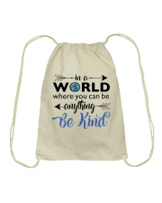 Be Anything Be Kind Drawstring Bag thumbnail