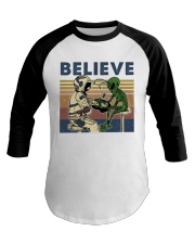 Believe In Alien Baseball Tee tile