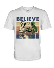 Believe In Alien V-Neck T-Shirt tile