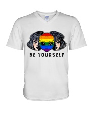 Be Yourself V-Neck T-Shirt thumbnail