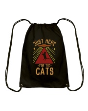 Just Here For The Cats Drawstring Bag thumbnail