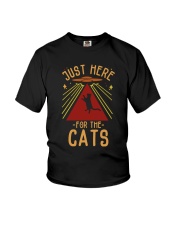 Just Here For The Cats Youth T-Shirt thumbnail