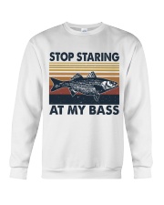 Stop Staring At My Bass Crewneck Sweatshirt thumbnail
