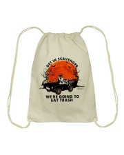 Eat Trash Drawstring Bag tile