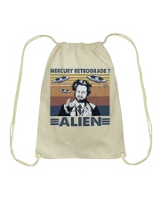 Mercury Retrograde Alien Drawstring Bag tile