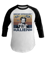 Mercury Retrograde Alien Baseball Tee tile